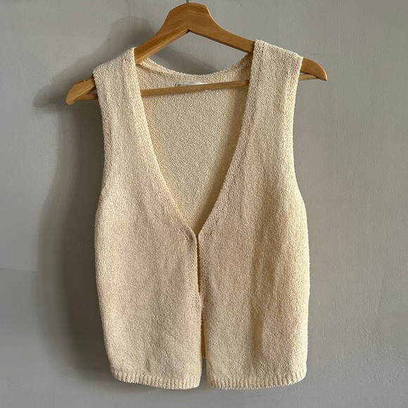 OAK + FORT Cream Tank Top - Picture 1 of 4